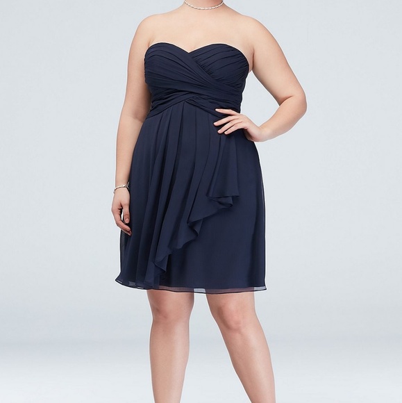David's Bridal Chiffon Dress - Picture 1 of 5